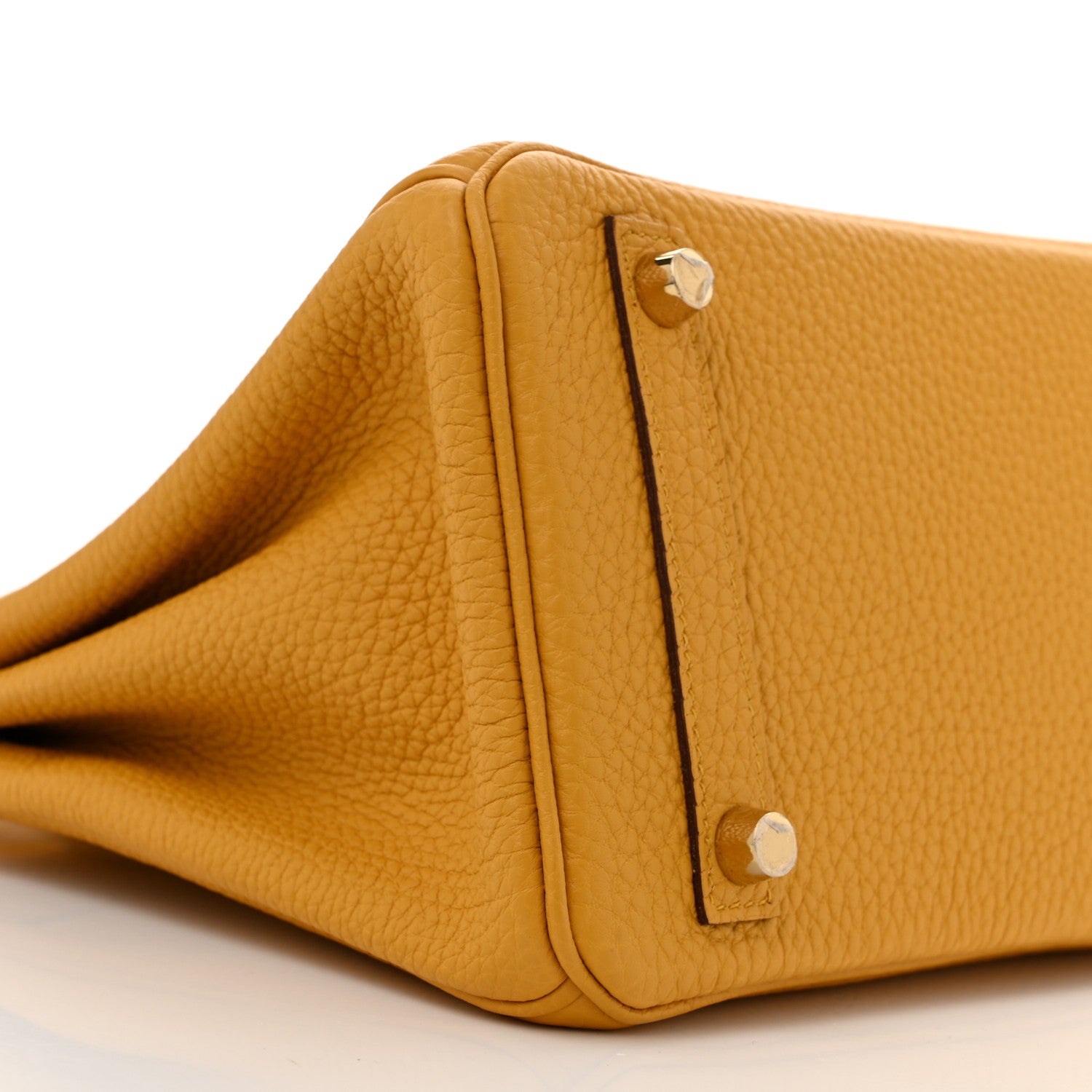 Hermes Togo Birkin 25 Jaune Ambre 9 of 11