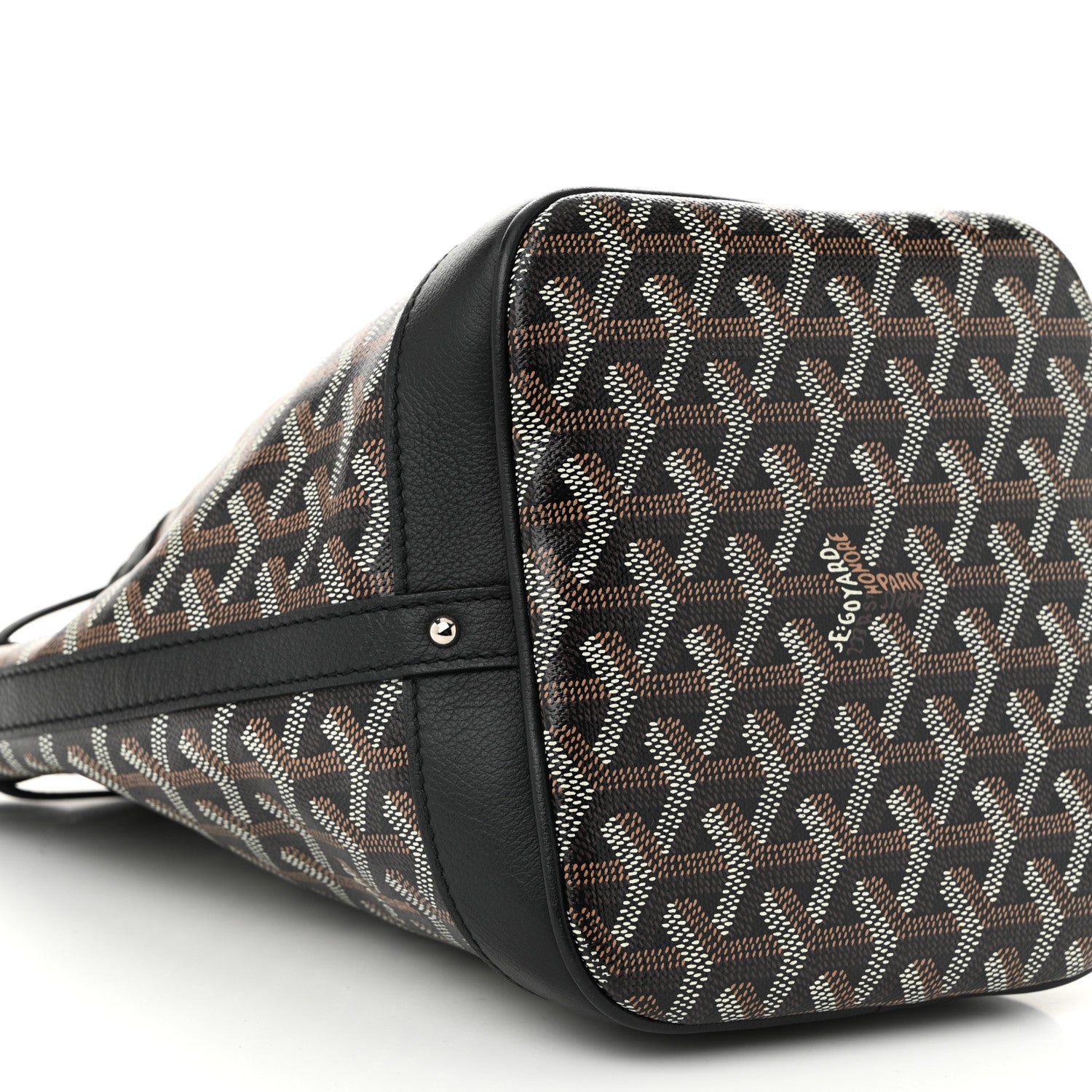 Goyard Goyardine Petit Flot Bucket Bag PM Black 8 of 9