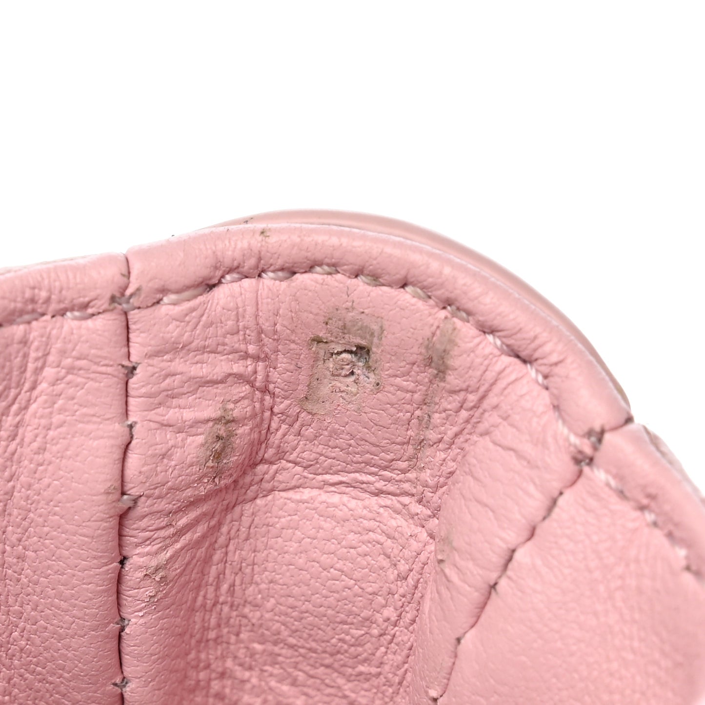 Shiny Calfskin Triomphe Mini Besace Clea Pastel Pink