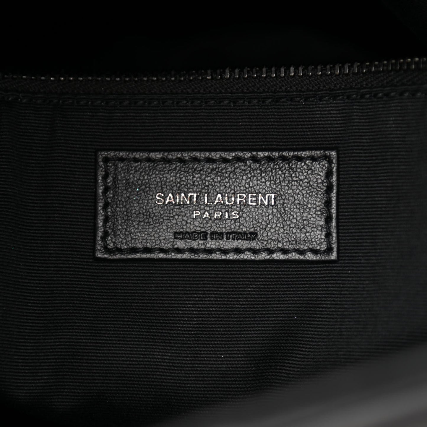 Lambskin Quilted Medium Loulou Puffer Monogram Chain Satchel Black