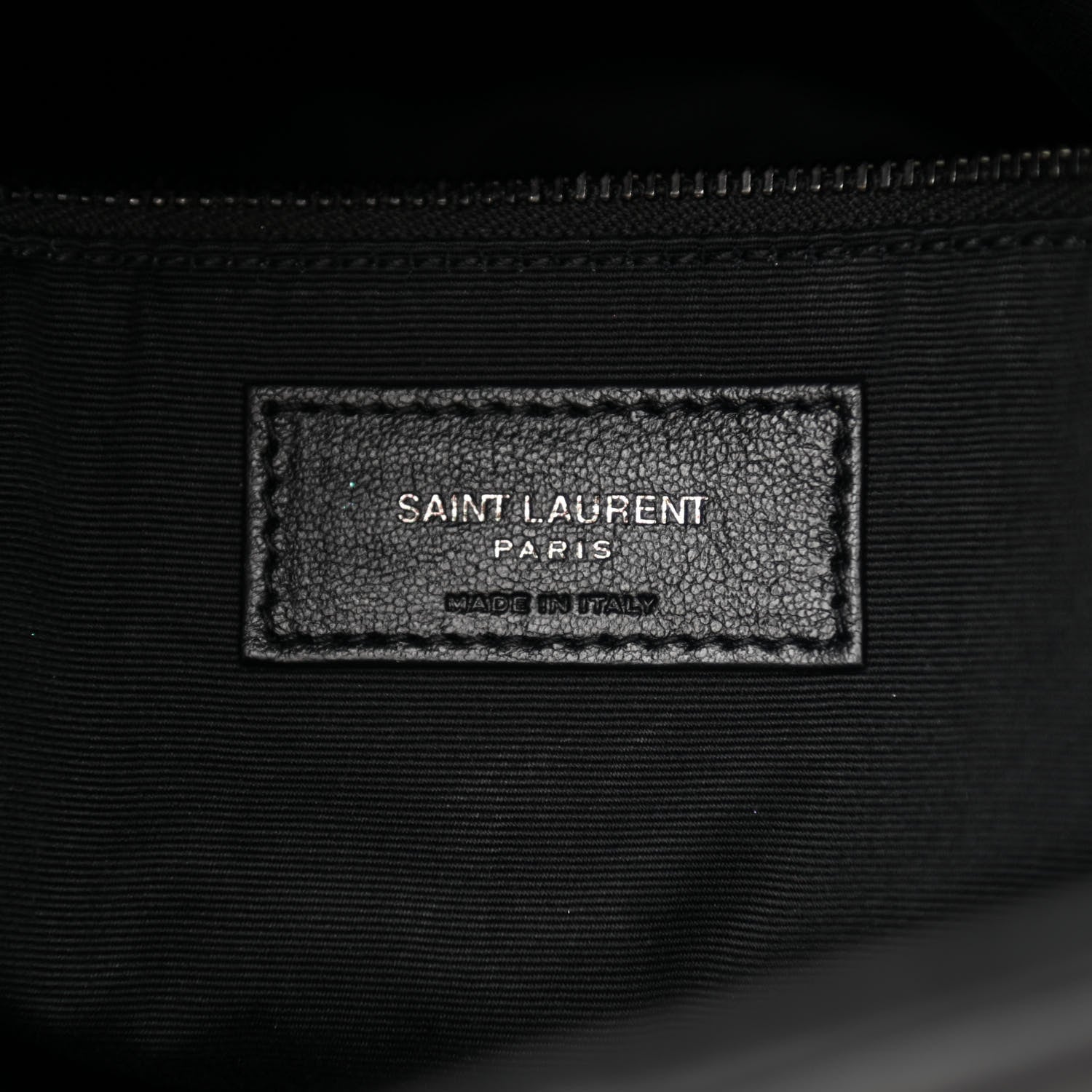 Saint Laurent Lambskin Quilted Medium Loulou Puffer Monogram Chain Satchel Black 6 of 9
