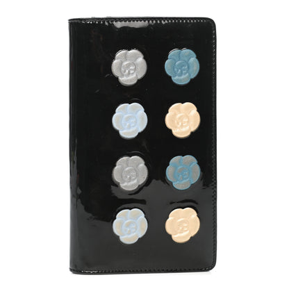 Chanel Patent Camellia Yen Wallet Black 1 of 10