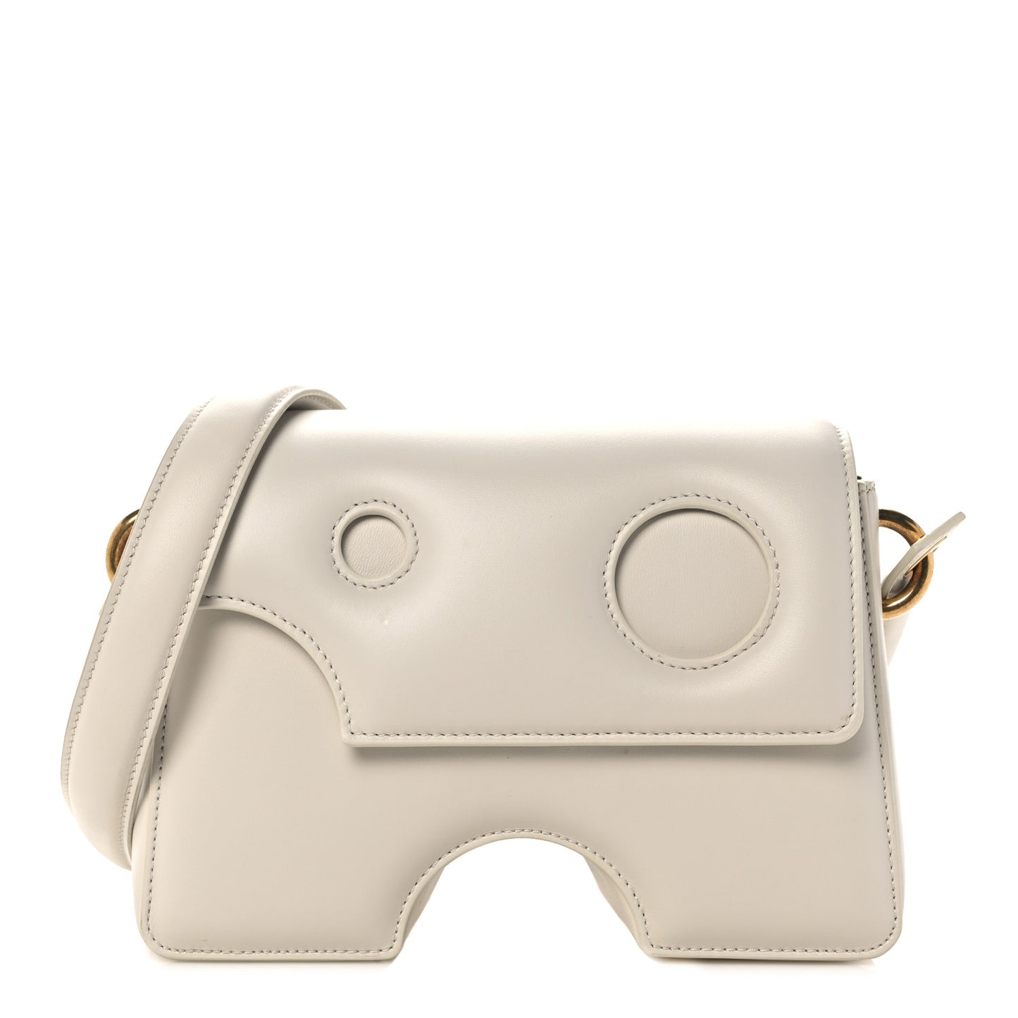 Calfskin Burrow 22 Shoulder Bag Beige