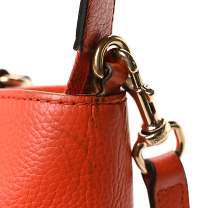 Gucci Pebbled Calfskin Small Soho Top Handle Bag Sun Orange 10 of 10