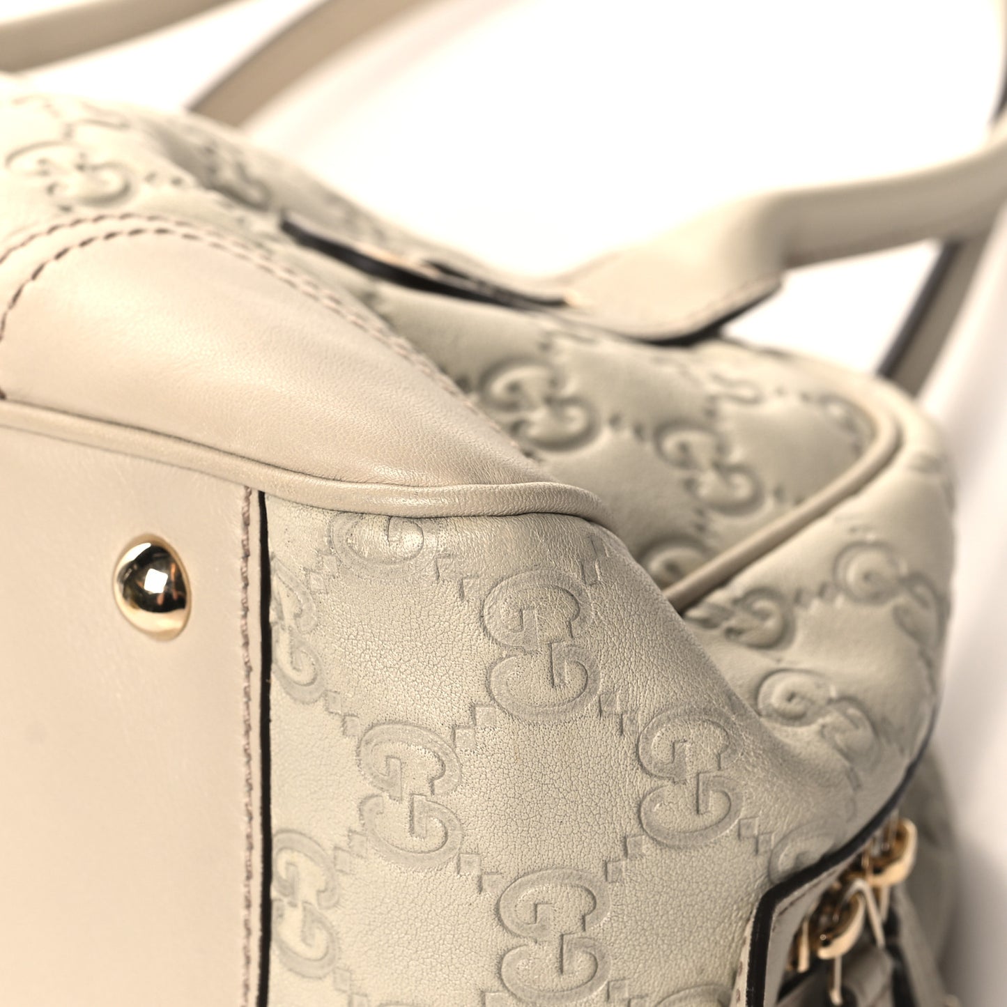 Guccissima Small Princy Satchel Off White