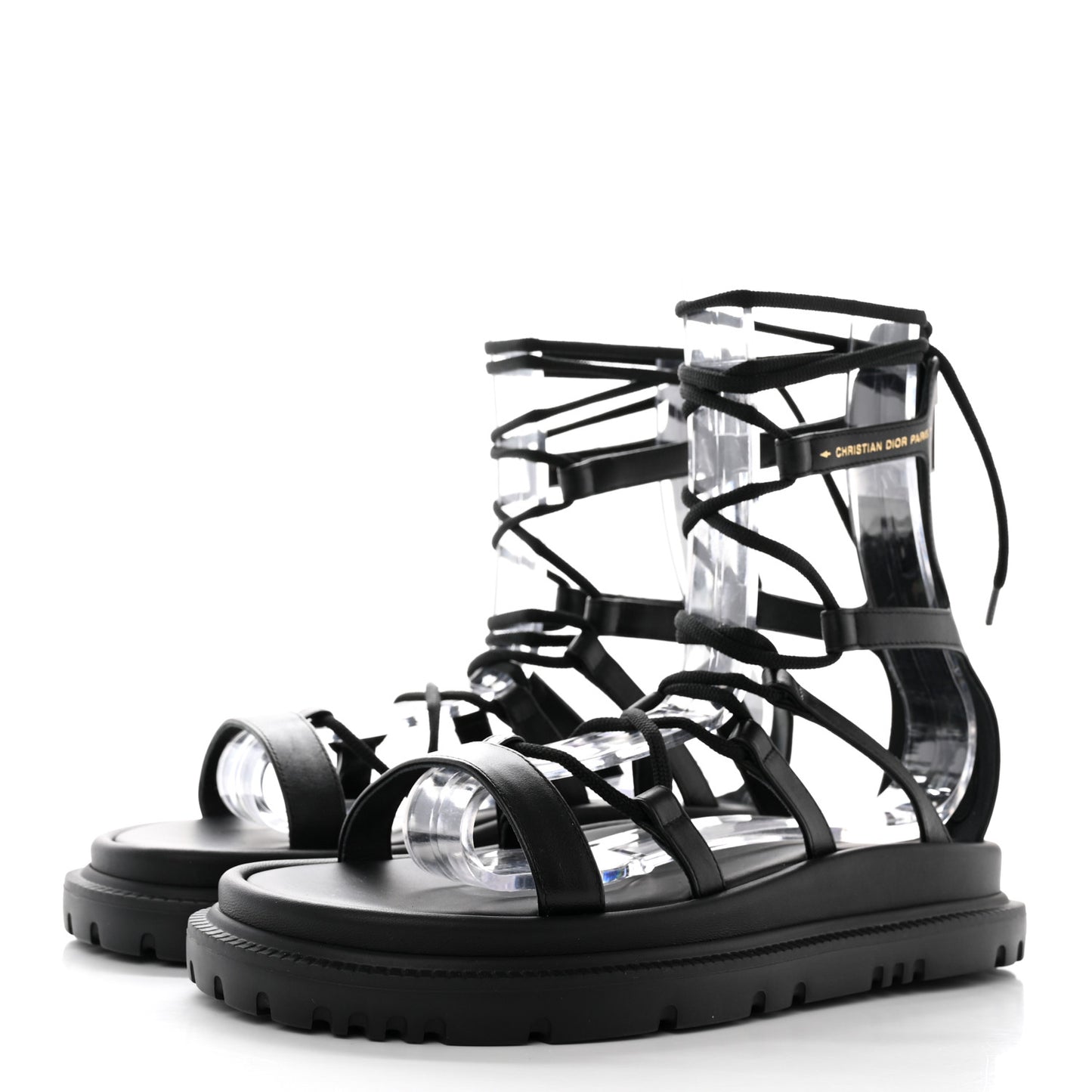Calfskin Abbesse Sandal 37 Black