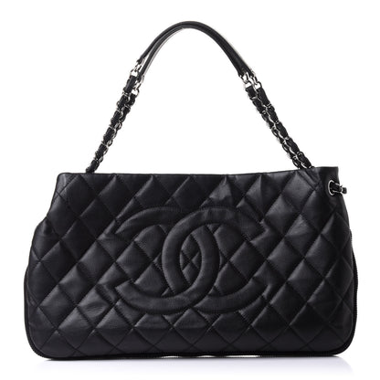 Chanel Caviar Quilted Expandable Zip Shoulder Bag Black 1 of 10