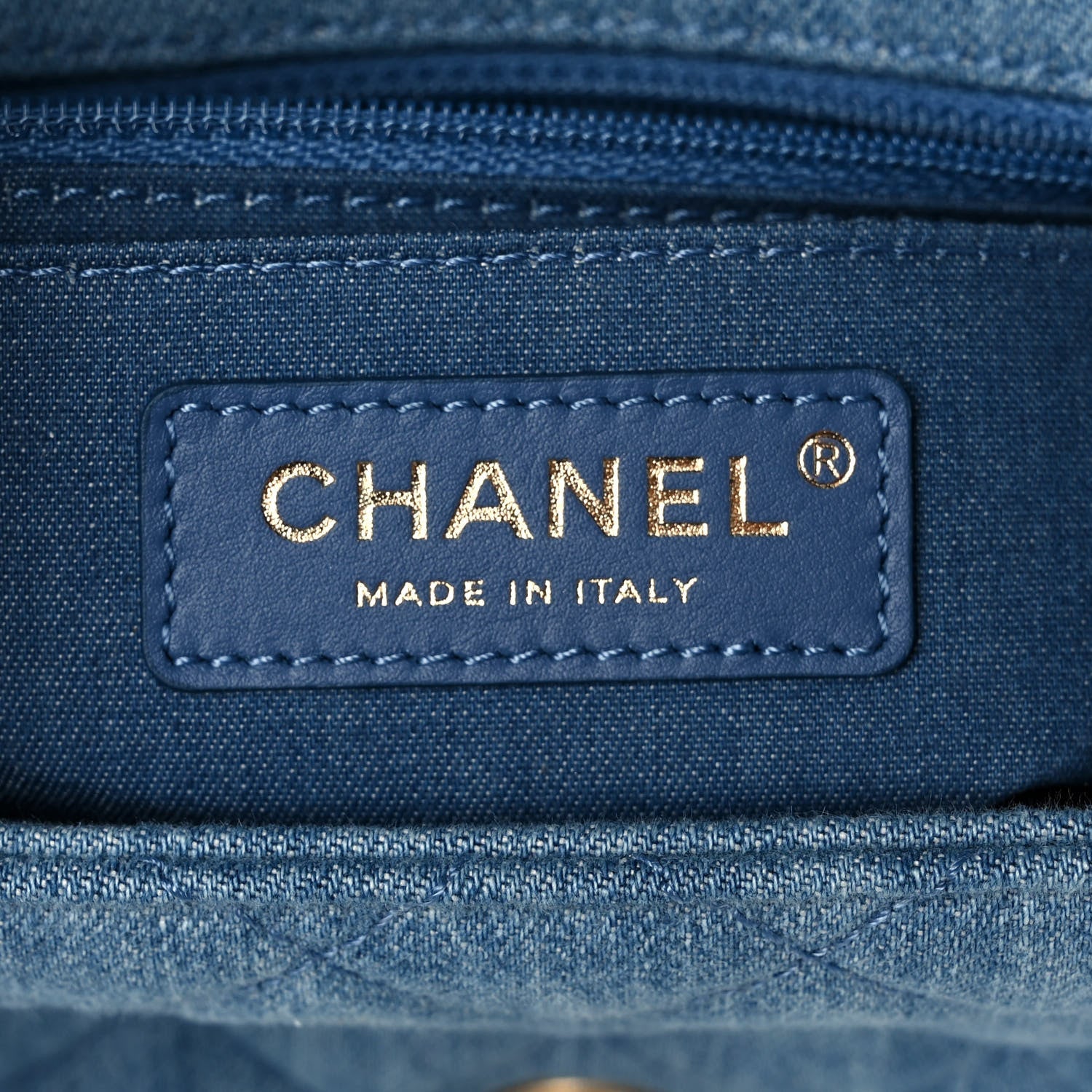 Chanel Denim Quilted Mini Pearl Crush Flap Blue 6 of 12