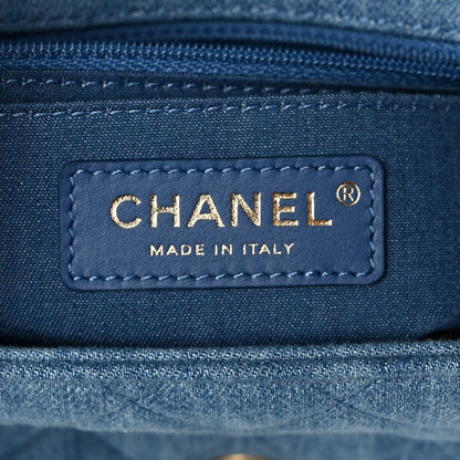 Chanel Denim Quilted Mini Pearl Crush Flap Blue 6 of 12