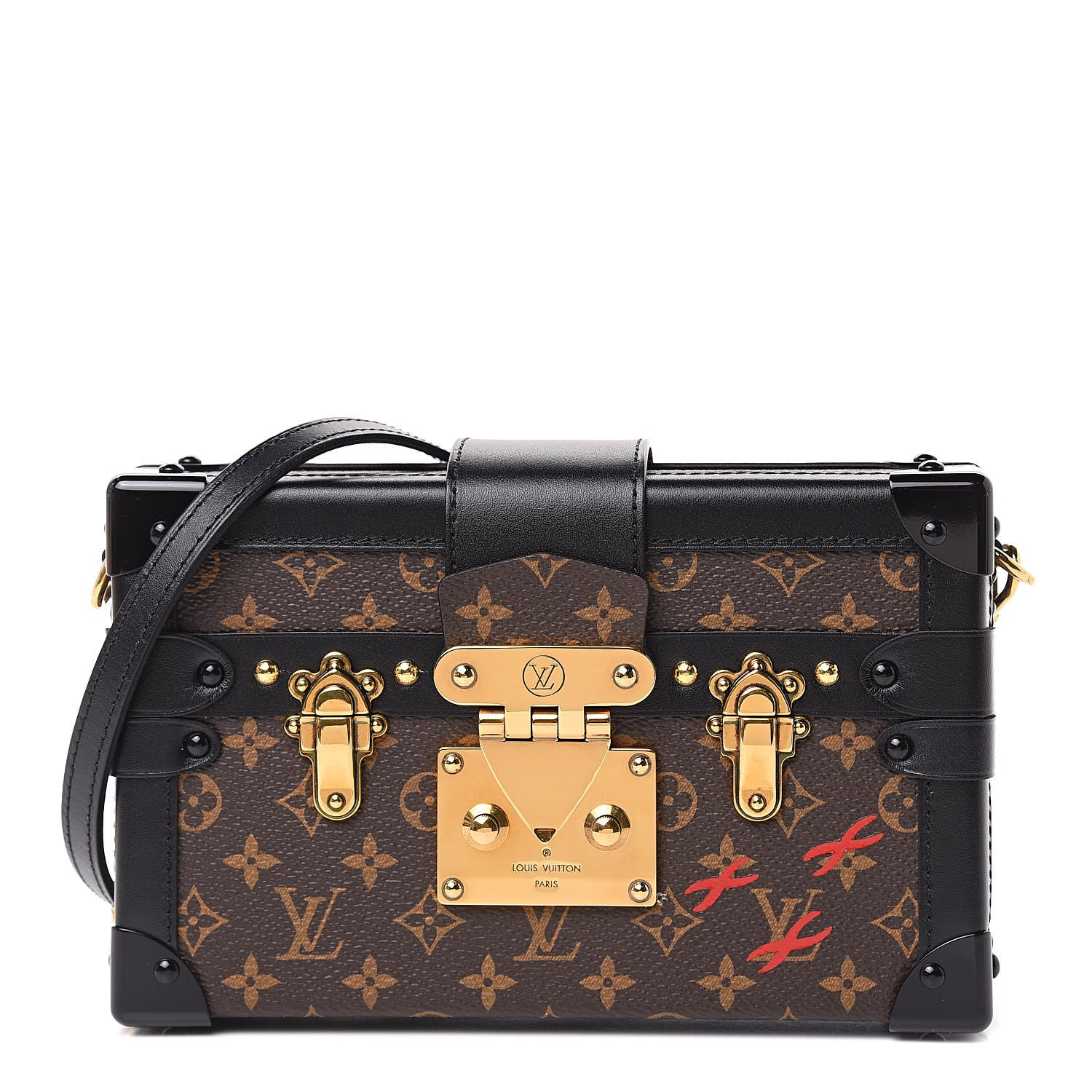 Louis Vuitton Monogram Petite Malle Black 1 of 9
