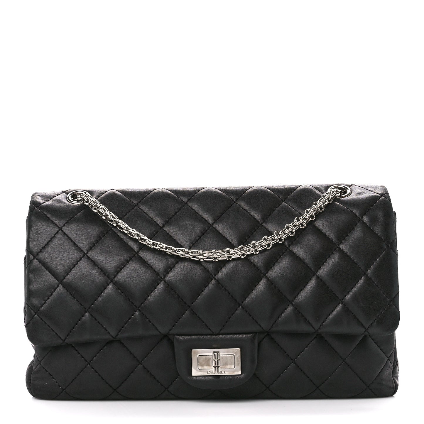 Lambskin Quilted 2.55 Reissue 227 Flap Black