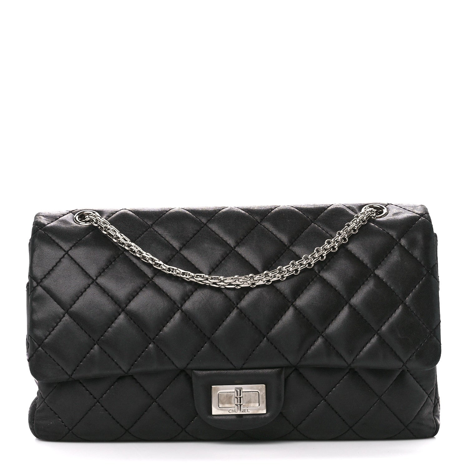 Chanel Lambskin Quilted 2.55 Reissue 227 Flap Black 1 of 10