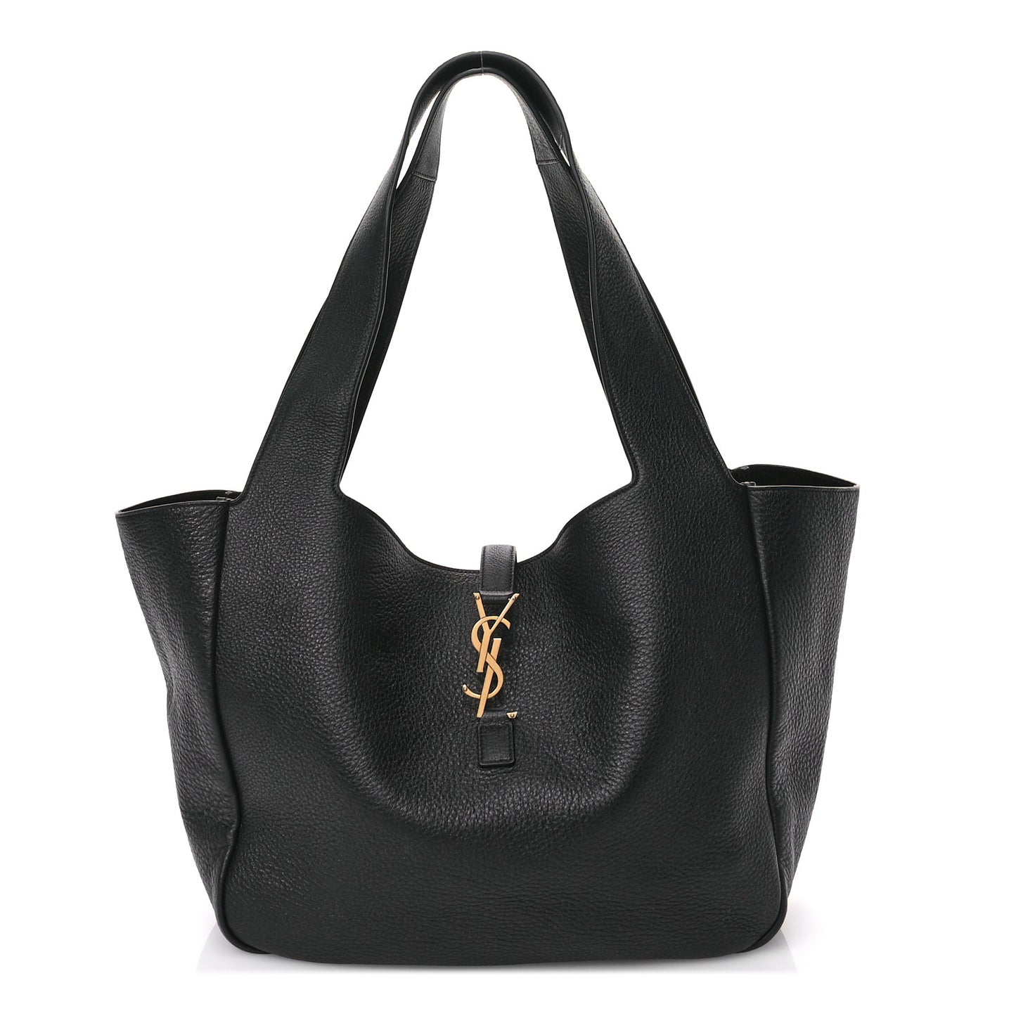 Grained Deerskin Bea Tote Black
