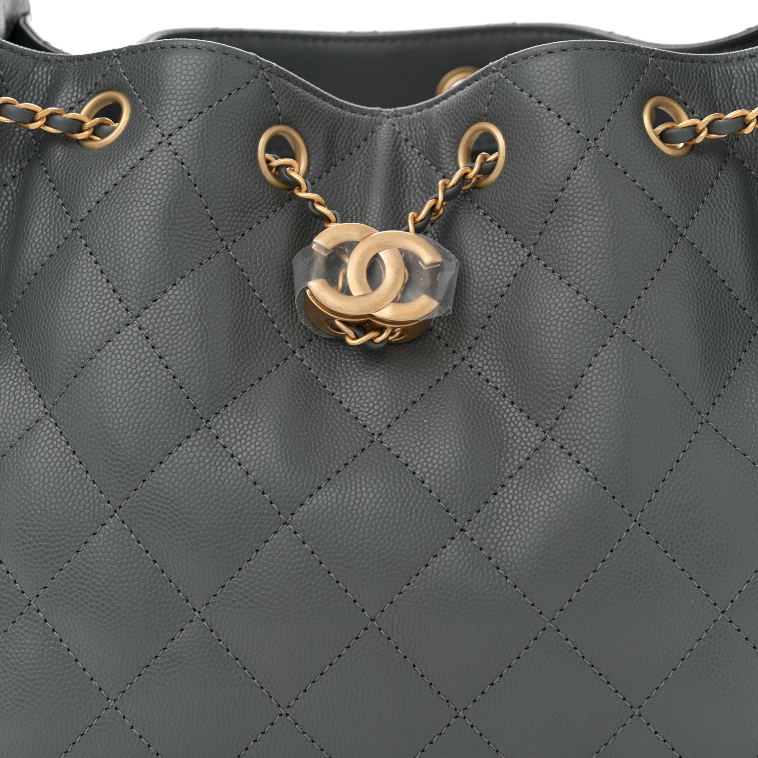 Chanel Caviar Quilted Small Chanel 25 Handbag Dark Grey 8 of 11
