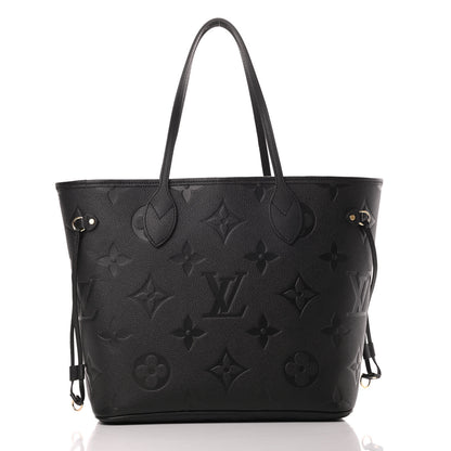 Louis Vuitton Empreinte Monogram Giant Neverfull MM Black 3 of 12