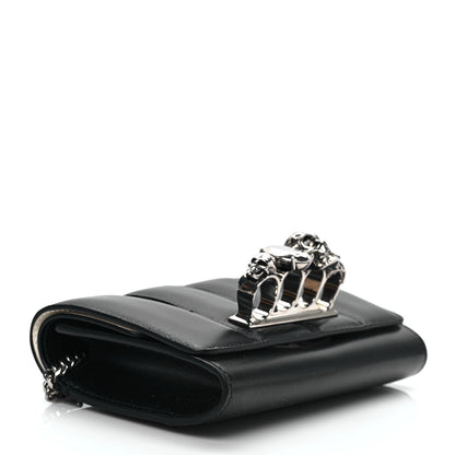 Alexander McQueen Calfskin Small Slash Clutch Bag Black White 3 of 7