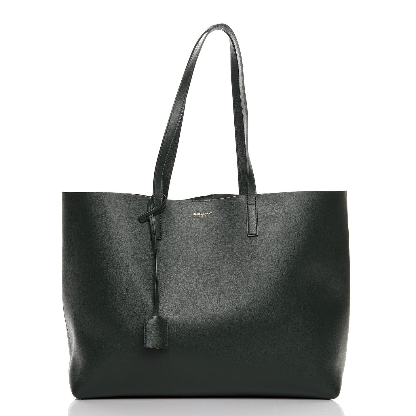 Calfskin Large Shopping Tote Dark Green