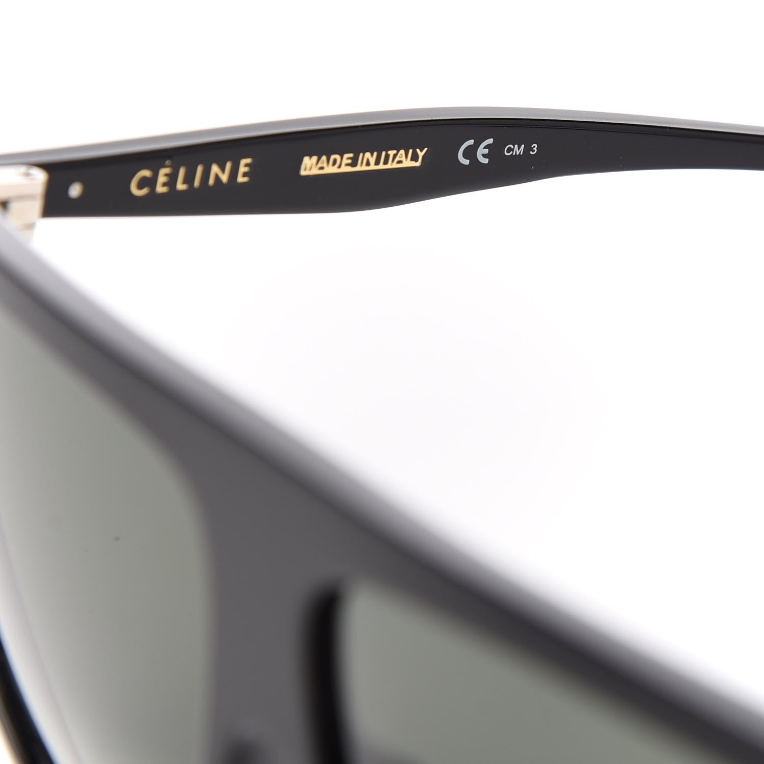 Celine Acetate Thin Shadow Sunglasses CL41435/S Black 6 of 6