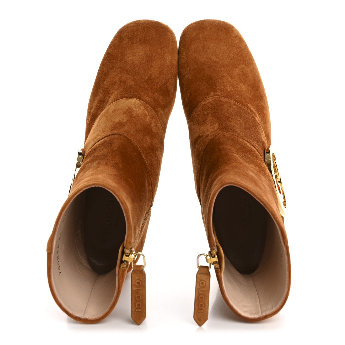 Suede Cachemire Blondie 55mm Ankle Boots 35 Blondie Cognac