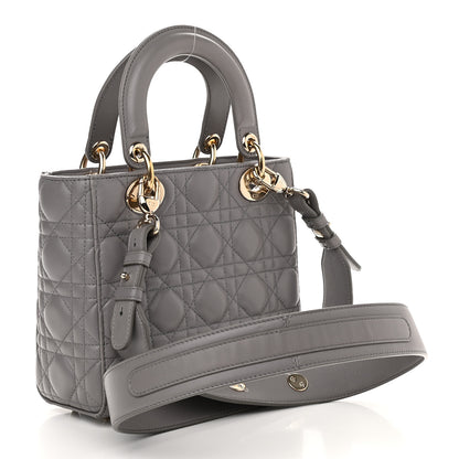 Christian Dior Lambskin Cannage Small Lucky Badges My Lady Dior Grey 2 of 7