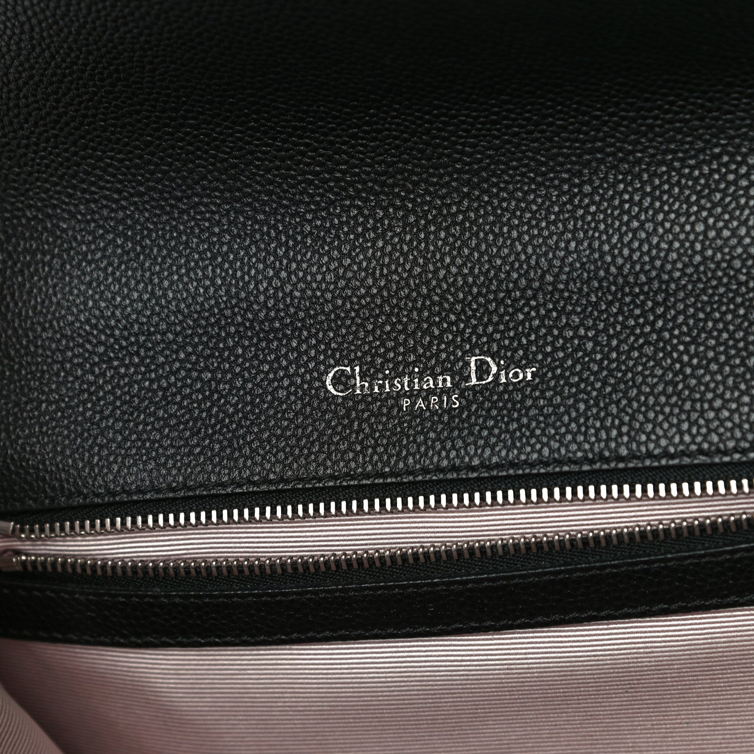 Christian Dior Grained Calfskin Medium Diorama Flap Bag Black 6 of 11