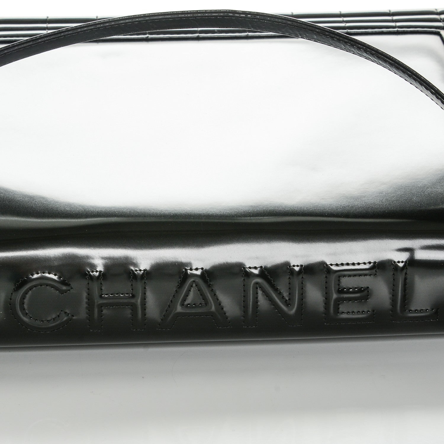 Chanel Glazed Calfskin Large Boy Flap Black 8 of 8