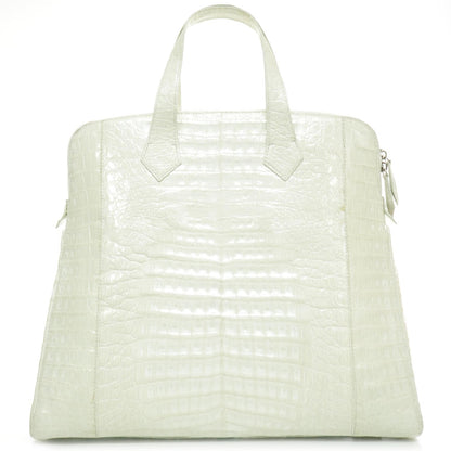 Nancy Gonzalez Crocodile Tote White 4 of 8