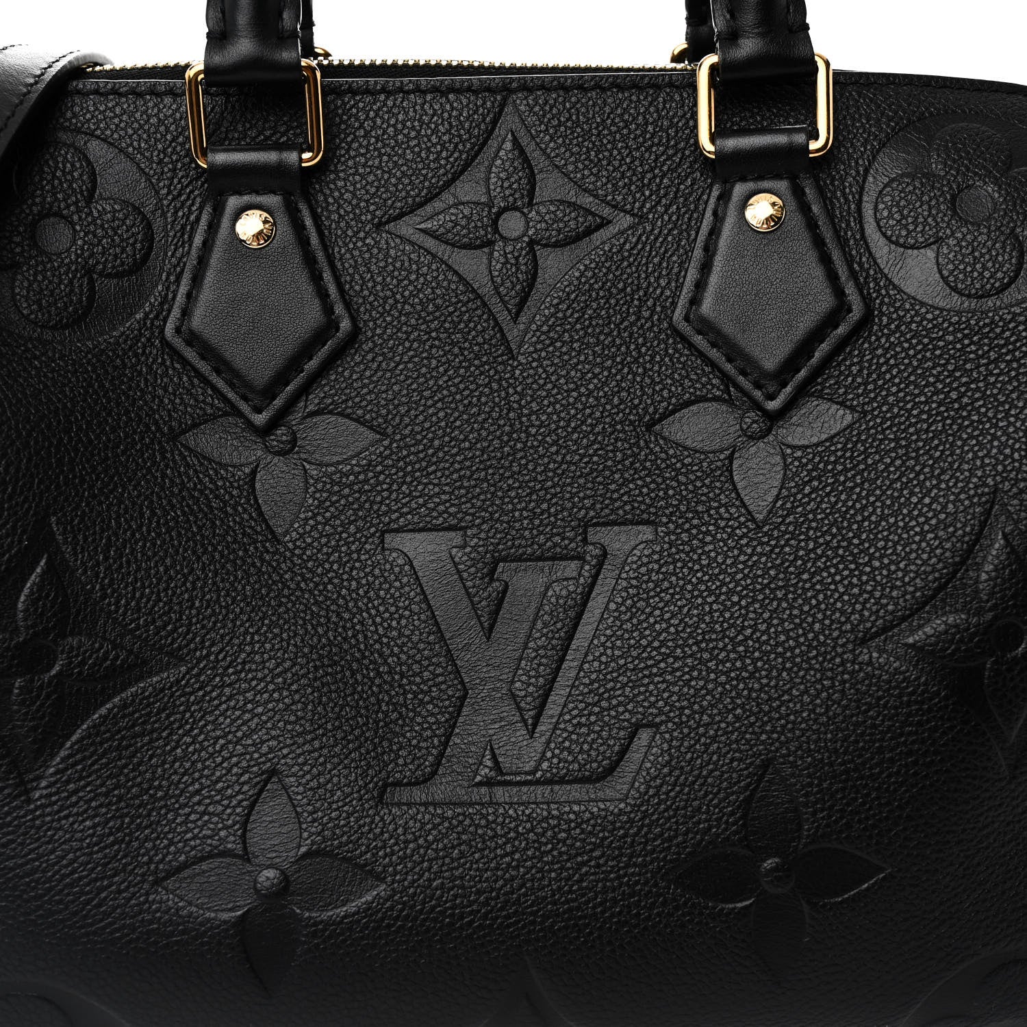 Louis Vuitton Empreinte Monogram Giant Speedy Bandouliere 25 Black 7 of 9