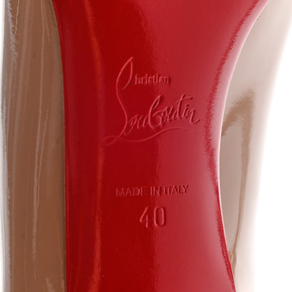 Christian Louboutin Patent Pigalle Follies 55 Pumps 40 Nude 6 of 8