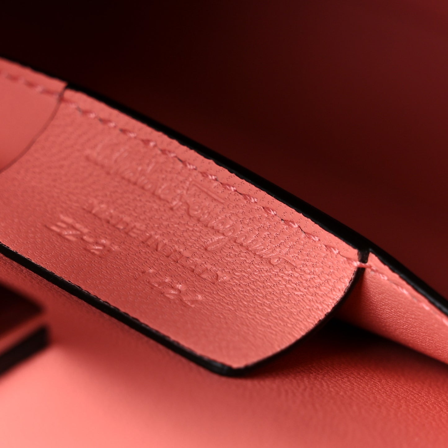 Calfskin Small Studio Box Bag Corallo