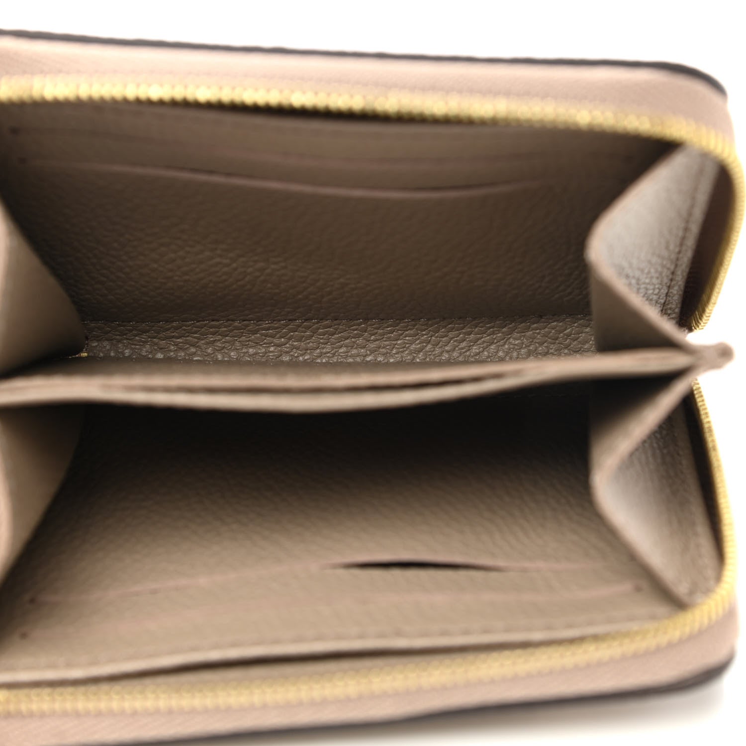 Louis Vuitton Empreinte Monogram Giant Zippy Coin Purse Tourterelle Creme 5 of 7
