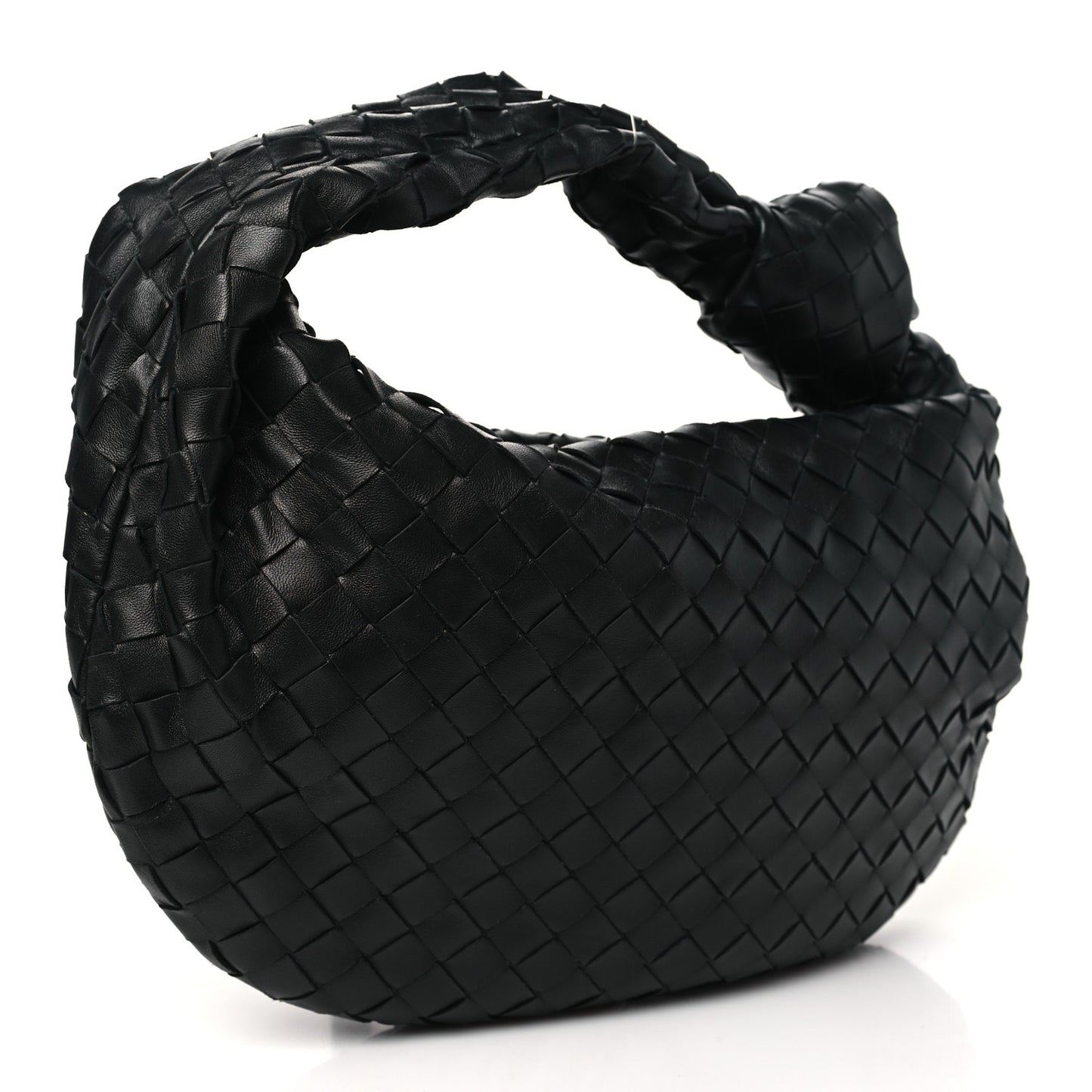 Nappa Intrecciato Teen Jodie Hobo Black
