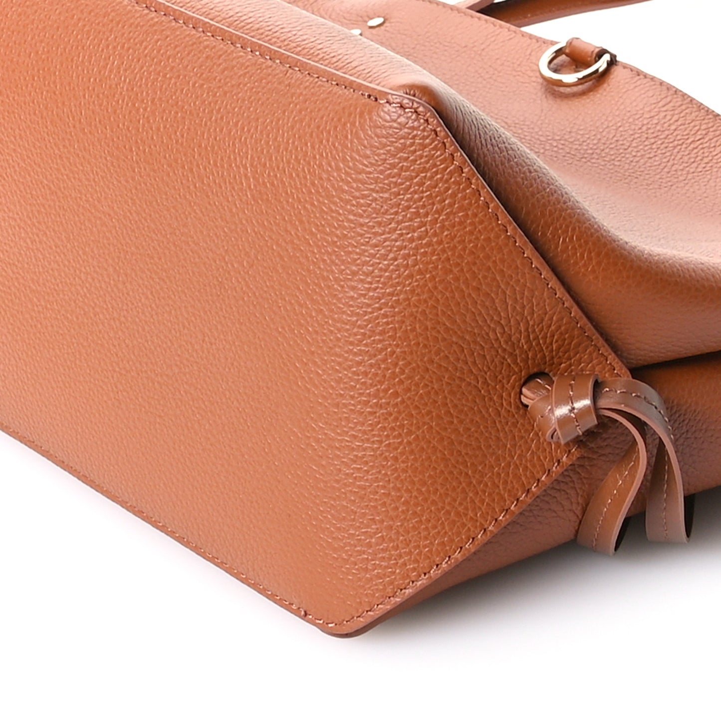 Calfskin Medium East West Sense Tote Tan