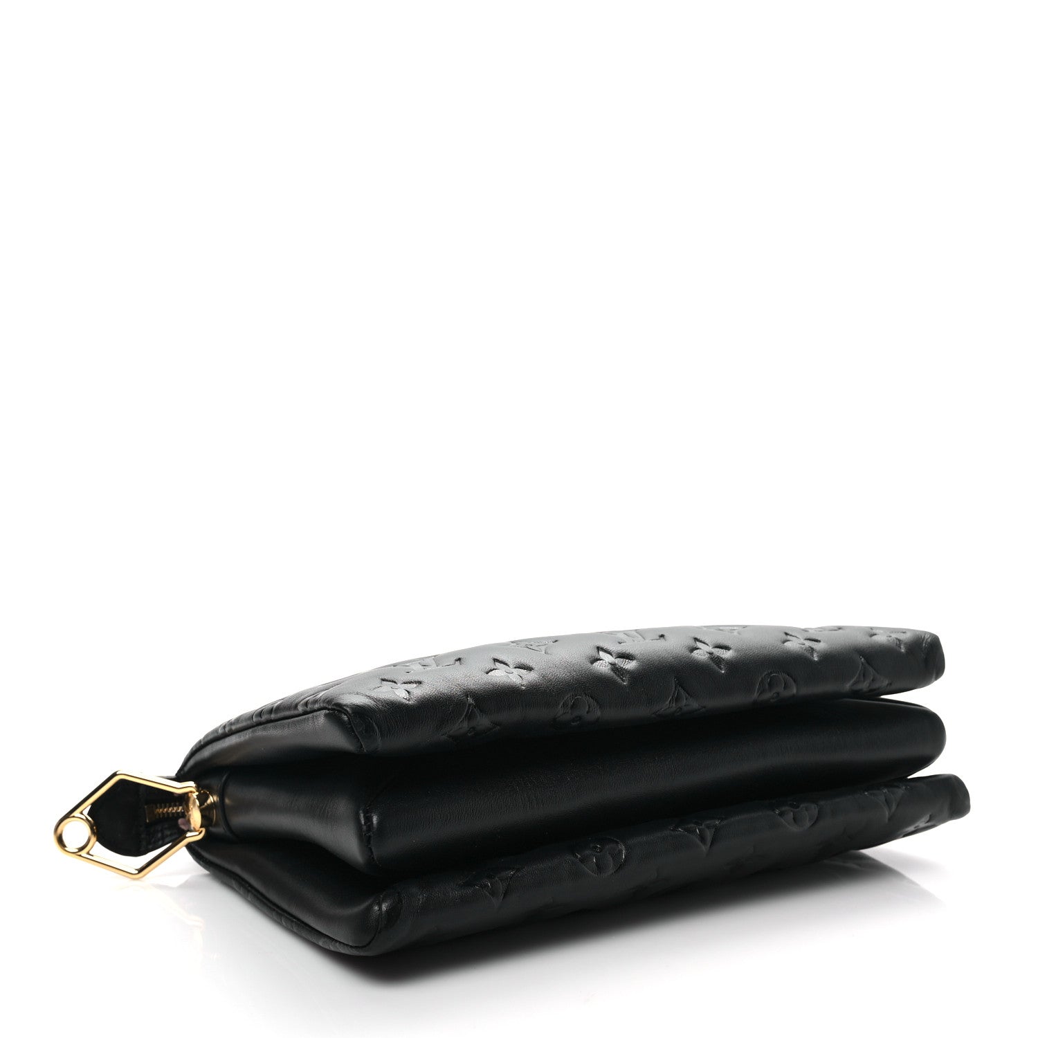 Louis Vuitton Lambskin Embossed Monogram Coussin PM Black 4 of 7
