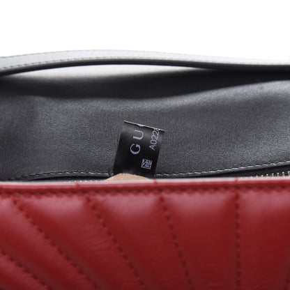 Gucci Calfskin Bamboo Trapuntata Queen Margaret Top Handle Bag Blue Agata Hibiscus Red Mystic White Sugar Pink 10 of 11