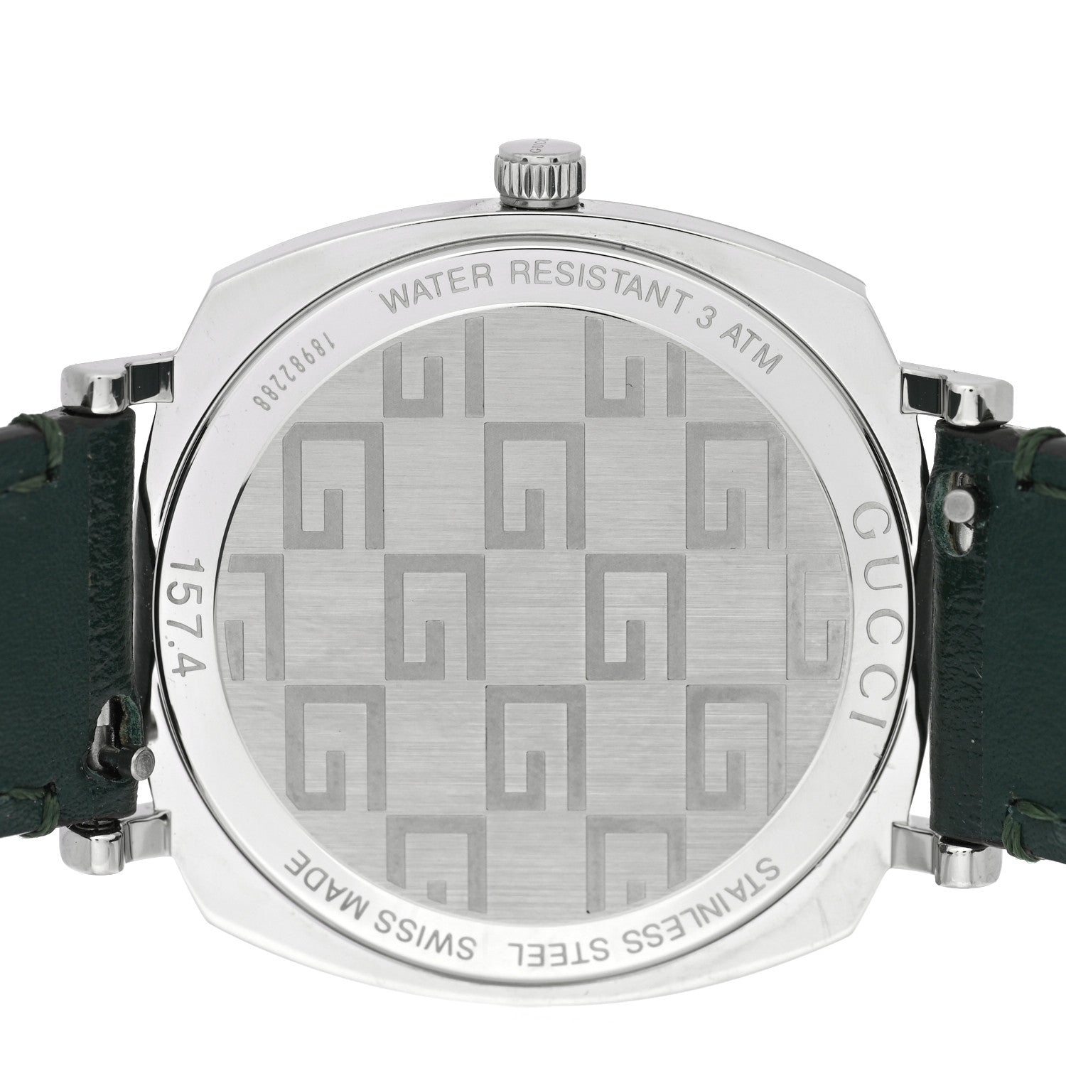 Gucci Stainless Steel Calfskin 35mm Grip Quartz Watch Green 4 of 4