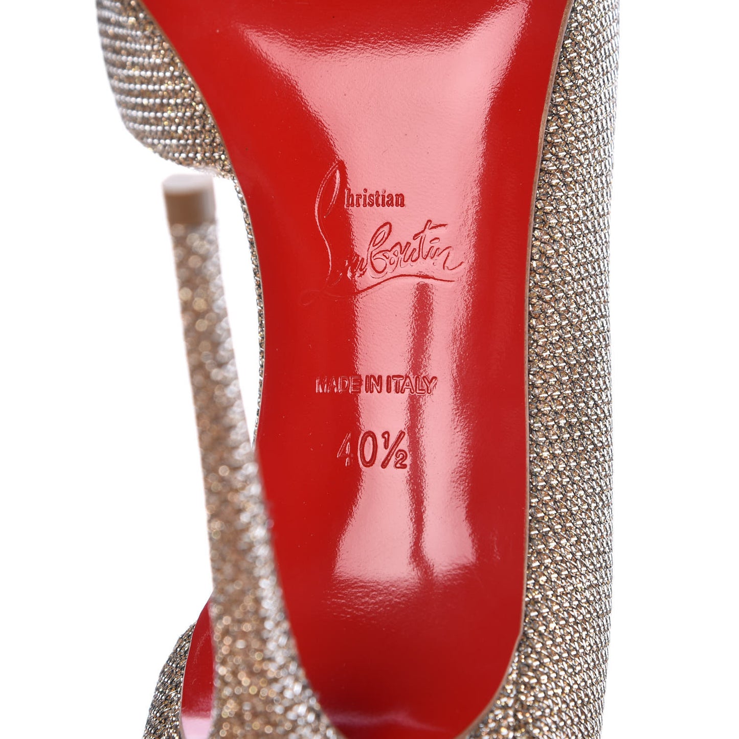 Glitter Luminor Iriza 100 Pumps 40.5 Gold