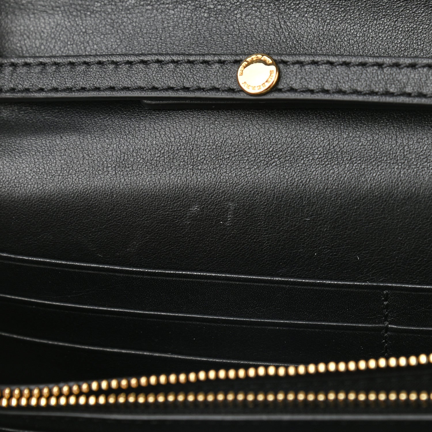 Burberry Calfskin House Check Henley Wallet On Chain Black 7 of 10