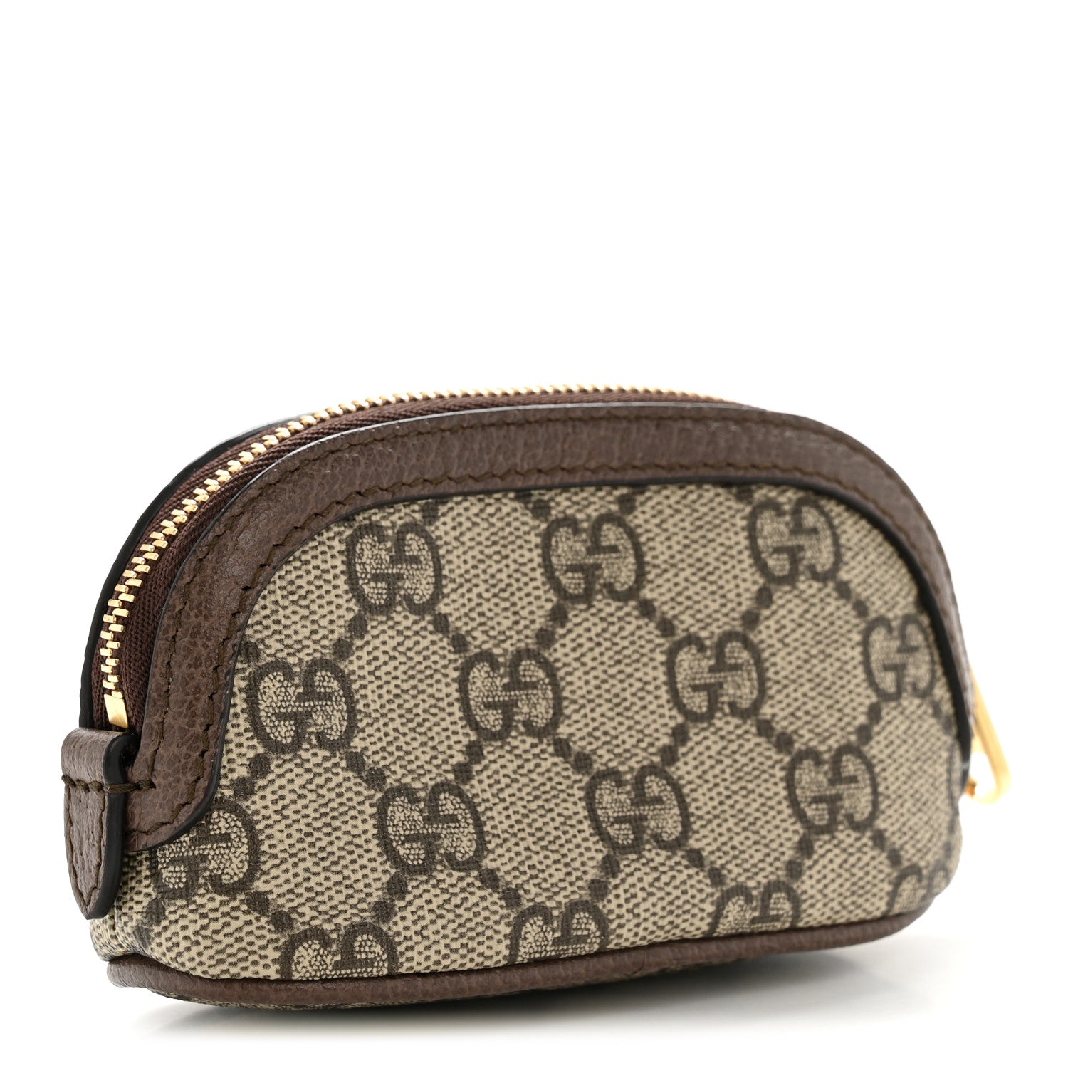 Gucci GG Supreme Monogram Web Ophidia Dome Key Pouch Beige New Acero 3 of 10