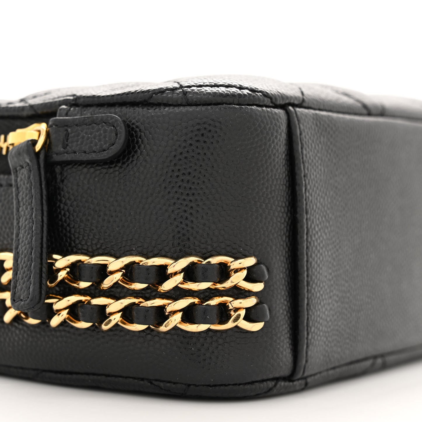 Caviar Quilted Mini CC You Camera Case Black