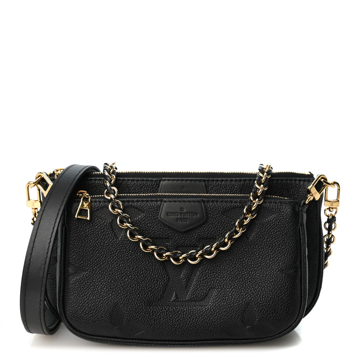 Louis Vuitton Empreinte Monogram Giant Multi Pochette Accessories Black 1 of 10