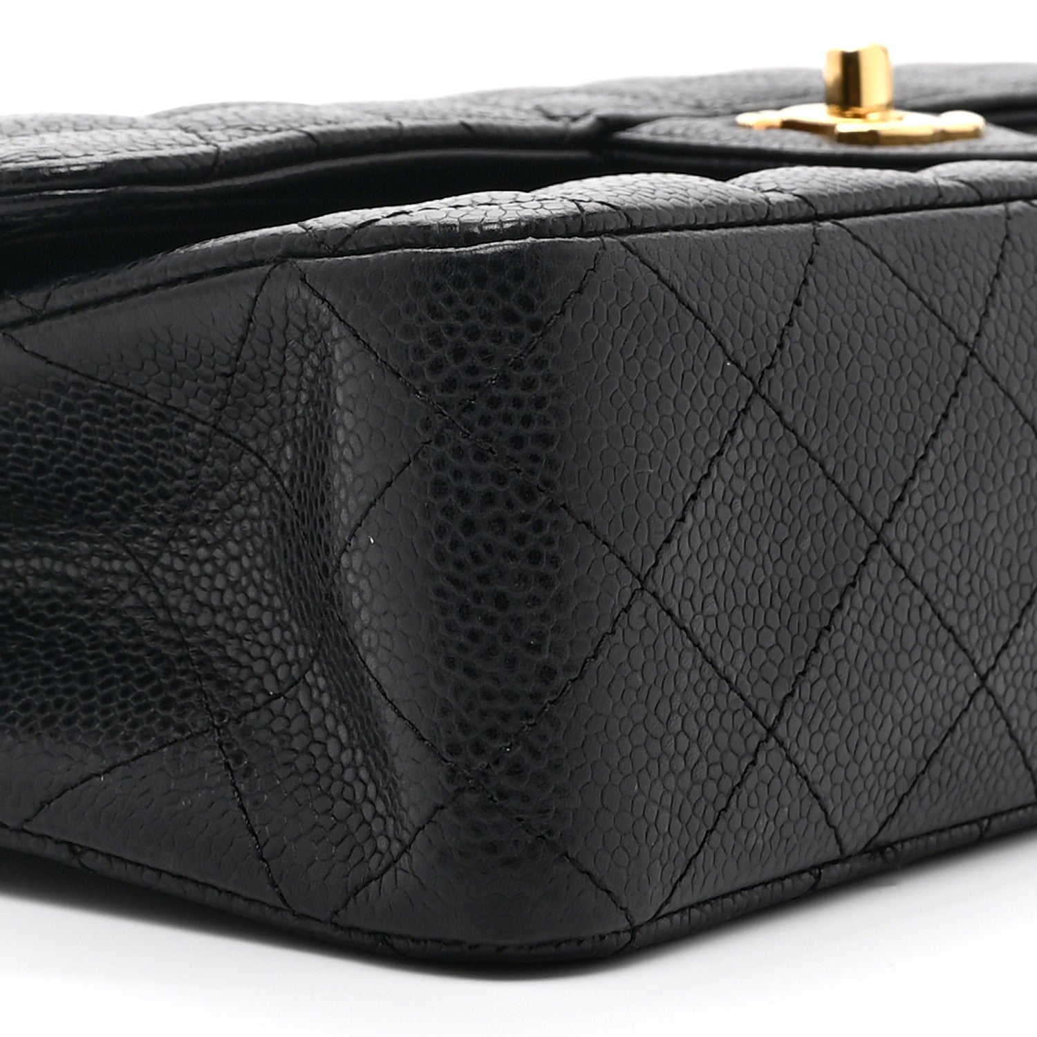 Chanel Caviar Quilted Medium Double Flap Black 9 of 10