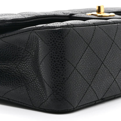 Chanel Caviar Quilted Medium Double Flap Black 9 of 10
