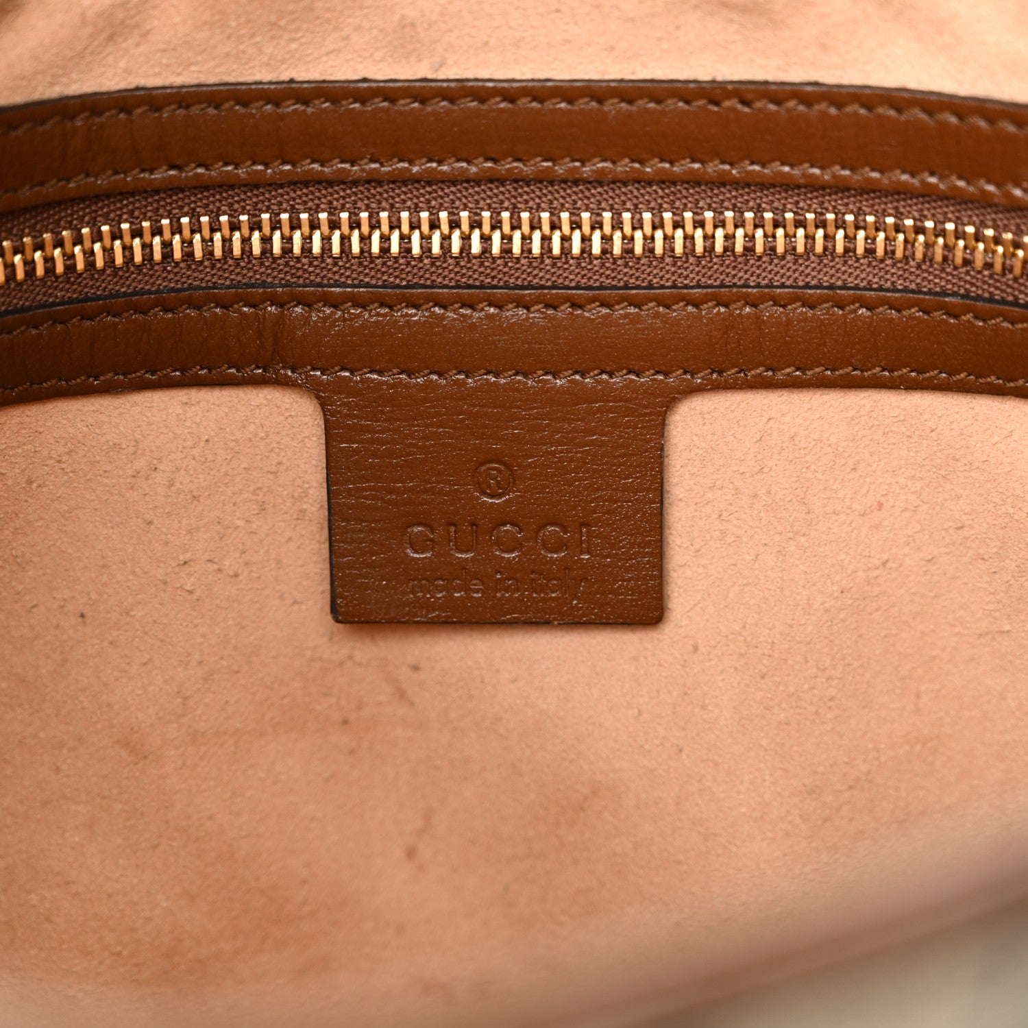 Gucci GG Supreme Monogram Azalea Calfskin Web Small Jackie 1961 Hobo Beige Ebony Brown Sugar 6 of 15