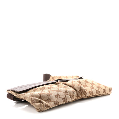 Gucci GG Monogram Double Pocket Belt Bag Dark Brown 3 of 9