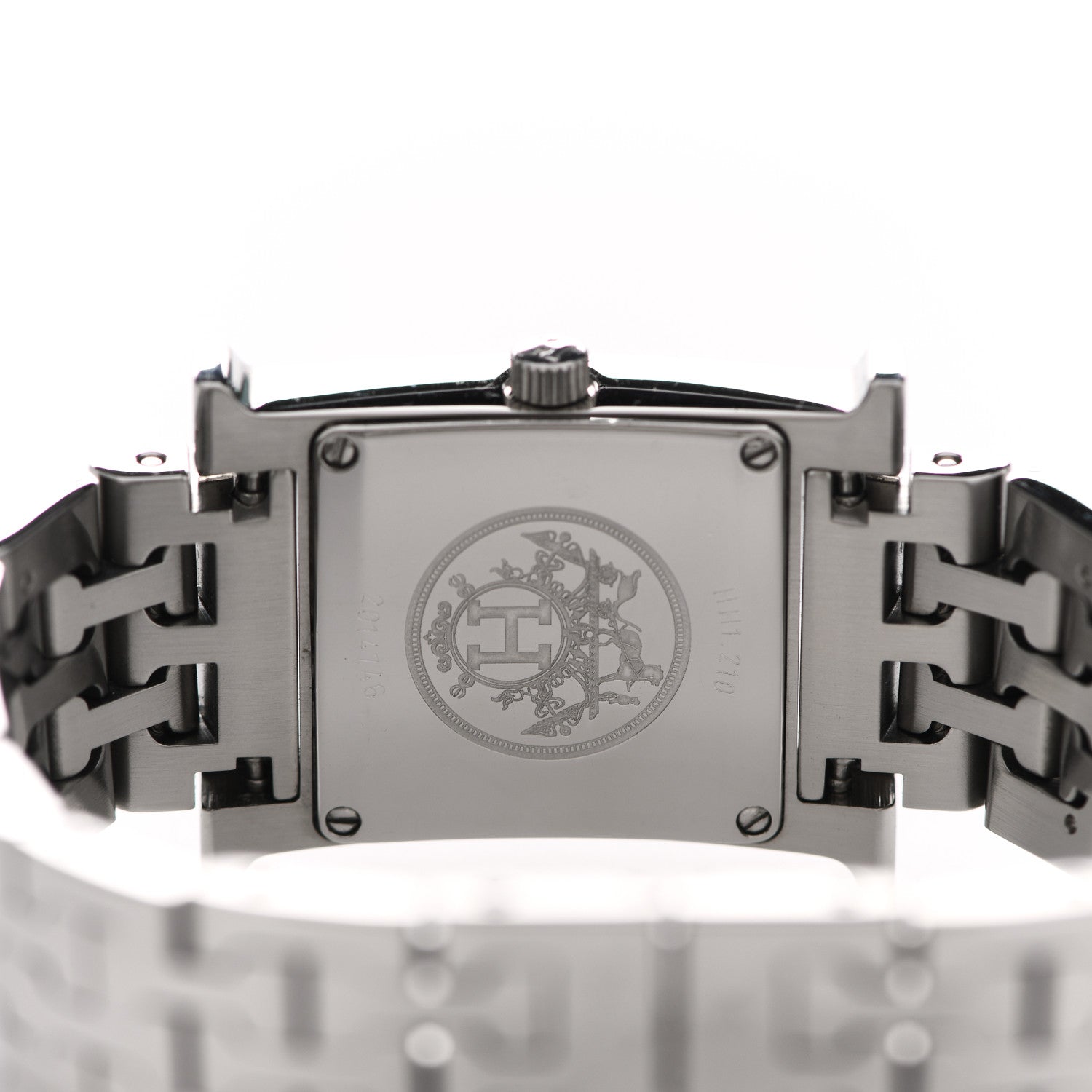 Hermes Stainless Steel 21mm Heure H Hour Quartz Watch Blue 4 of 5