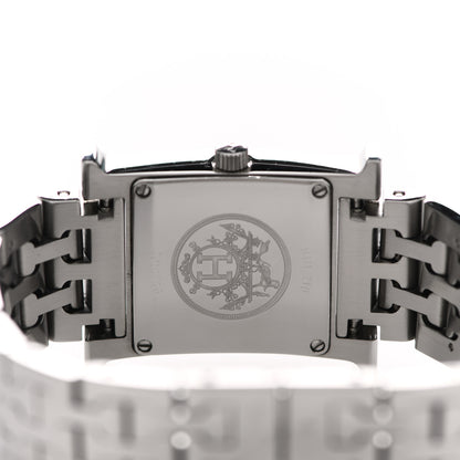 Hermes Stainless Steel 21mm Heure H Hour Quartz Watch Blue 4 of 5