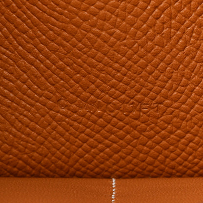 Hermes Epsom Kelly Longue Wallet Gold 7 of 8