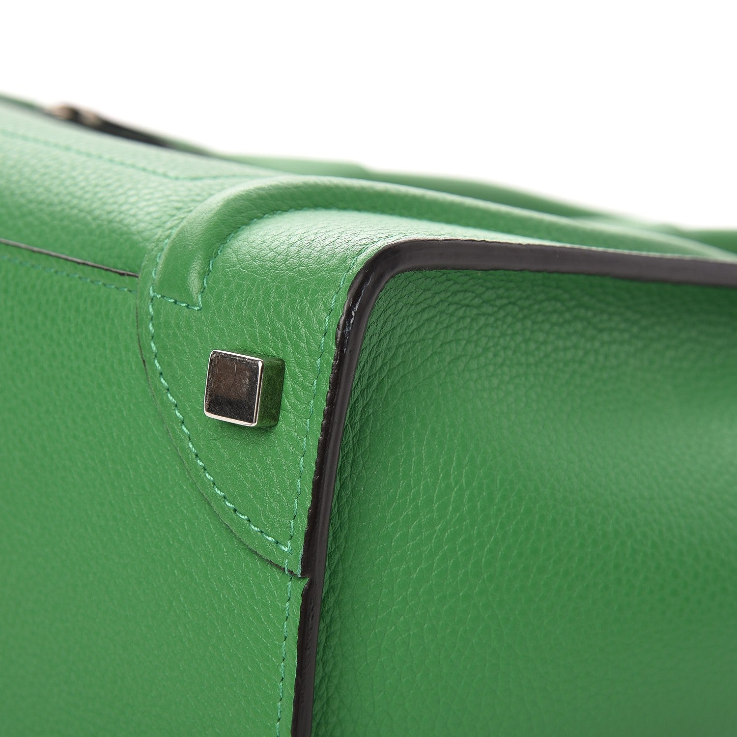 Celine Drummed Calfskin Micro Luggage Mint 12 of 12