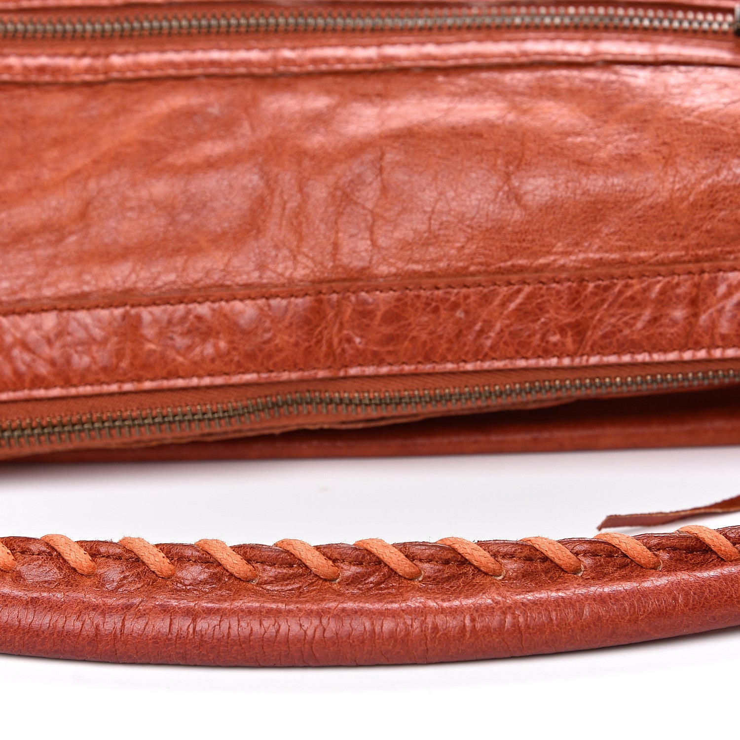 Balenciaga Agneau Classic Hardware Day Hobo Rouille 10 of 17